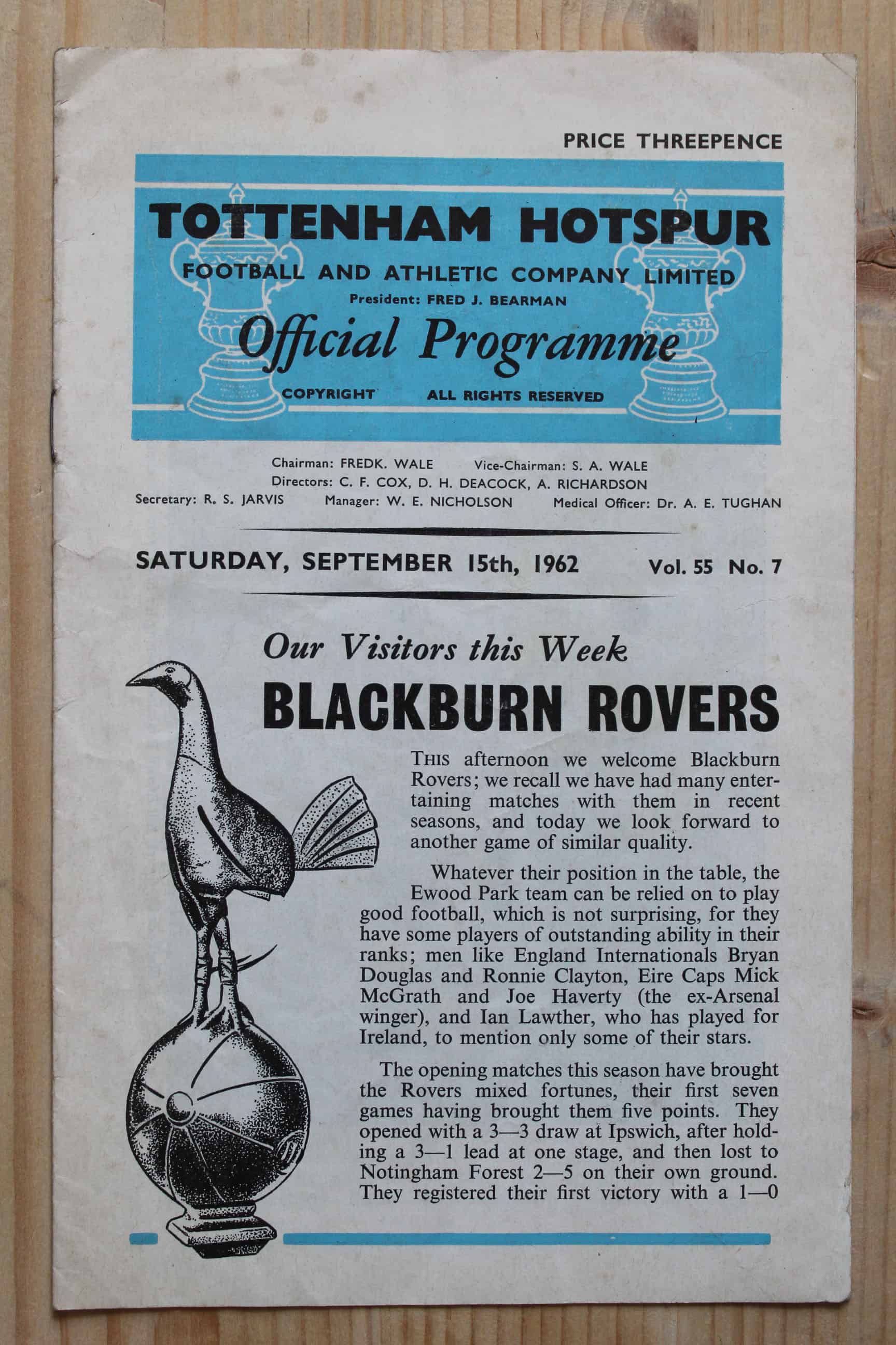 Tottenham Hotspur FC v Blackburn Rovers FC